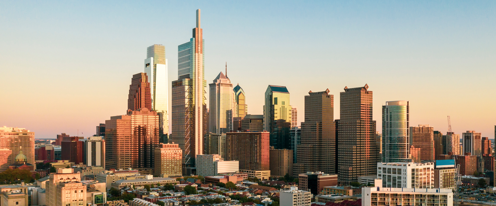 Philadelphia PA city skyline