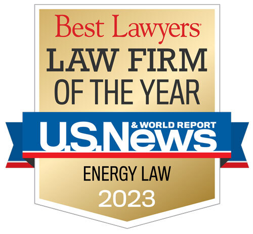 U.S. News Best Lawyers Law Firm of the Year Energy Law 2023 Badge