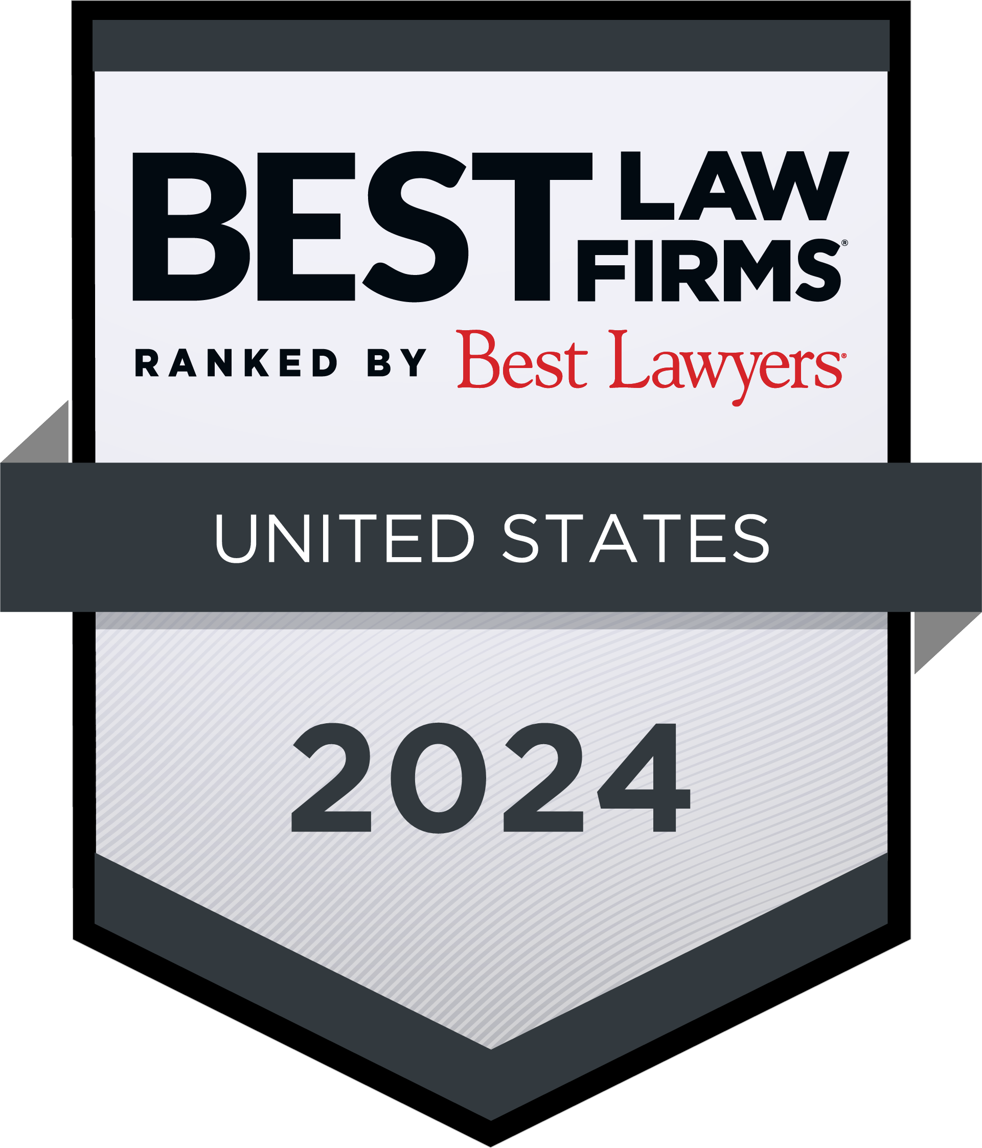 Best Law Firms Ranked by Best Lawyers United States 2024 badge