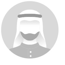 black and white icon image of person wearing a high collared shirt with buttons, beard, and wearing a keffiyeh