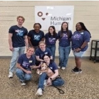 Week of Service - Michigan Humane, group photo