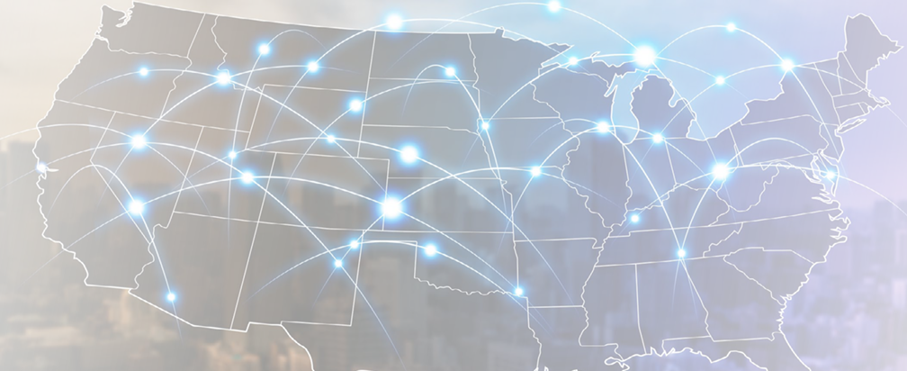 Communication network of United States of America.