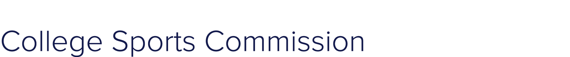College Sports Commission