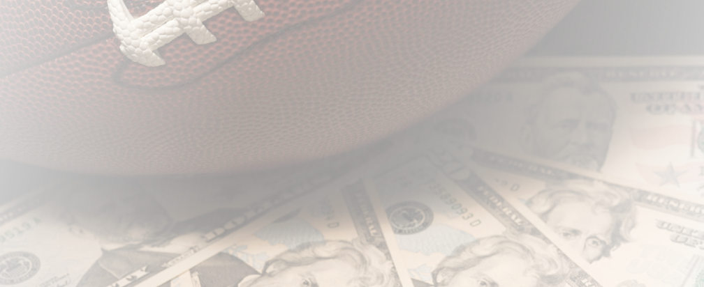 A football and money. Description generated by AI