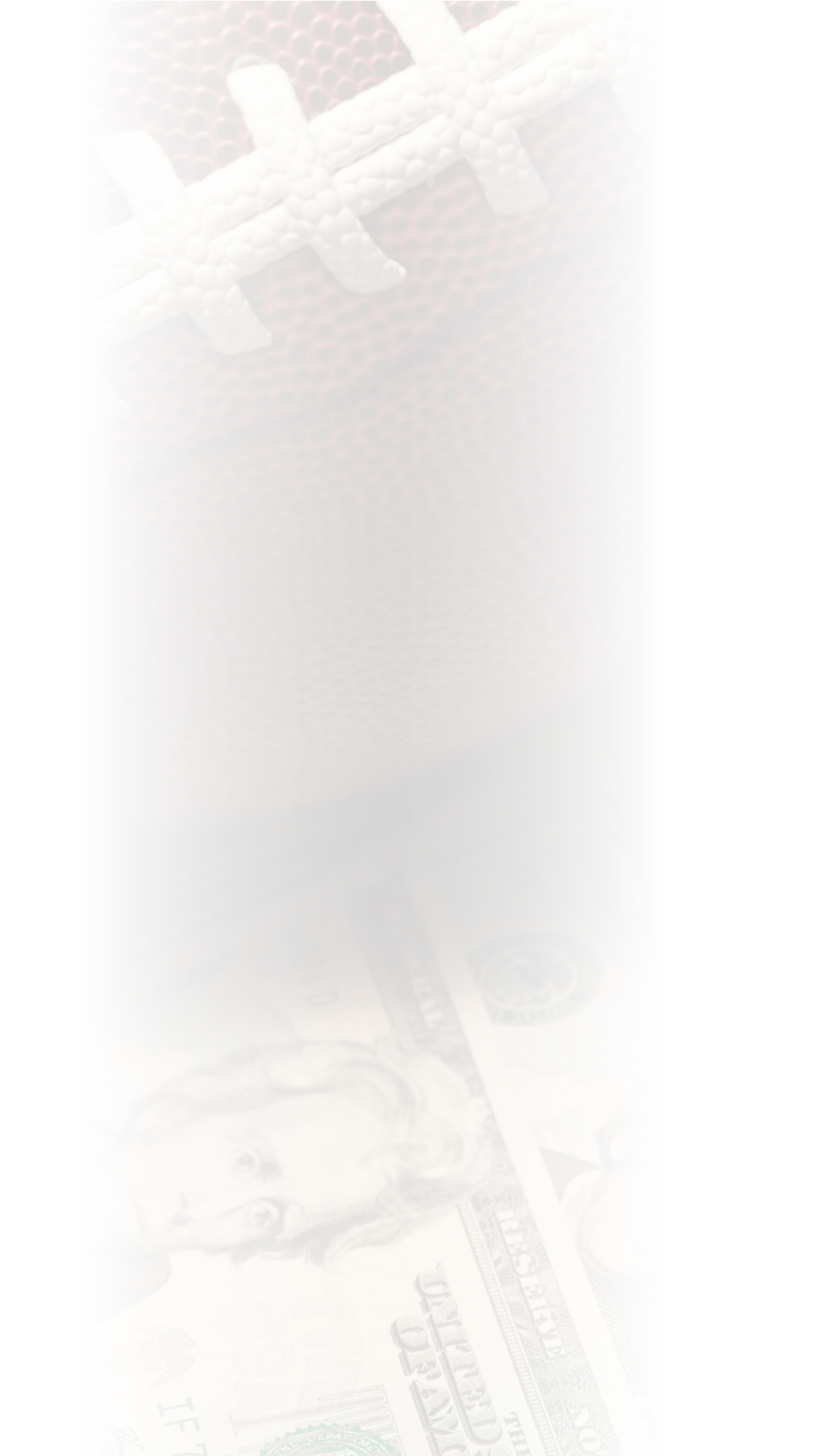 A football and money. Description generated by AI