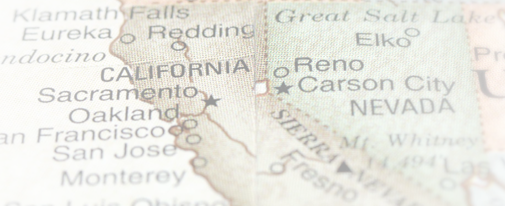 A macro photograph of California, USA from a Desktop Globe. Adobe RGB color profile.