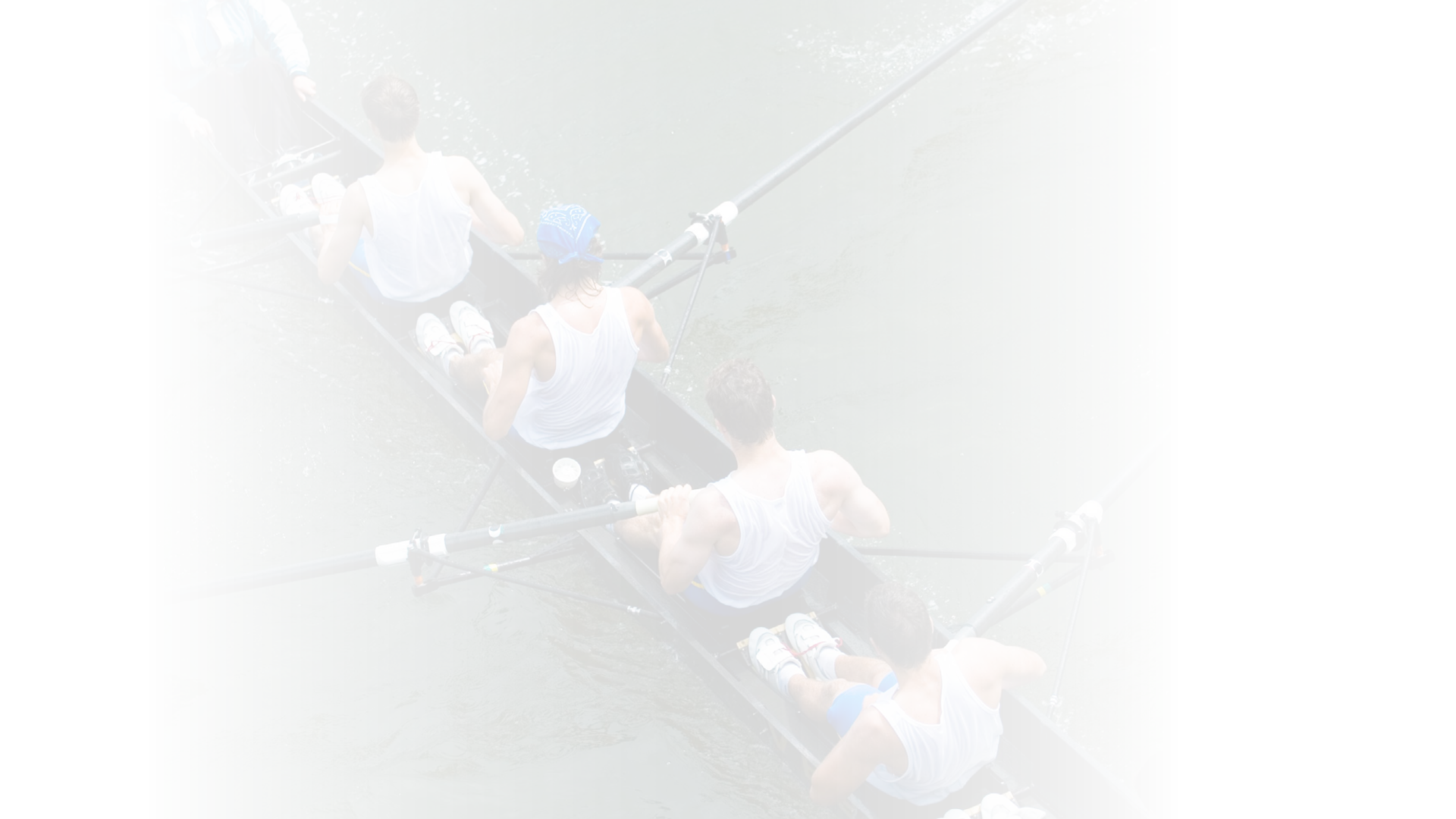 High angle image of an eight-oar rowing crew.See all my rowing images: