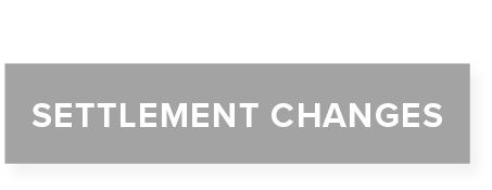 Settlement Changes
